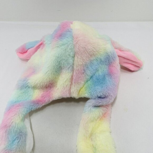 Bunny Rabbit Hat Ear Plush Toy Moving Easter Costume Colorful Rainbow Long Leg - Picture 4 of 10